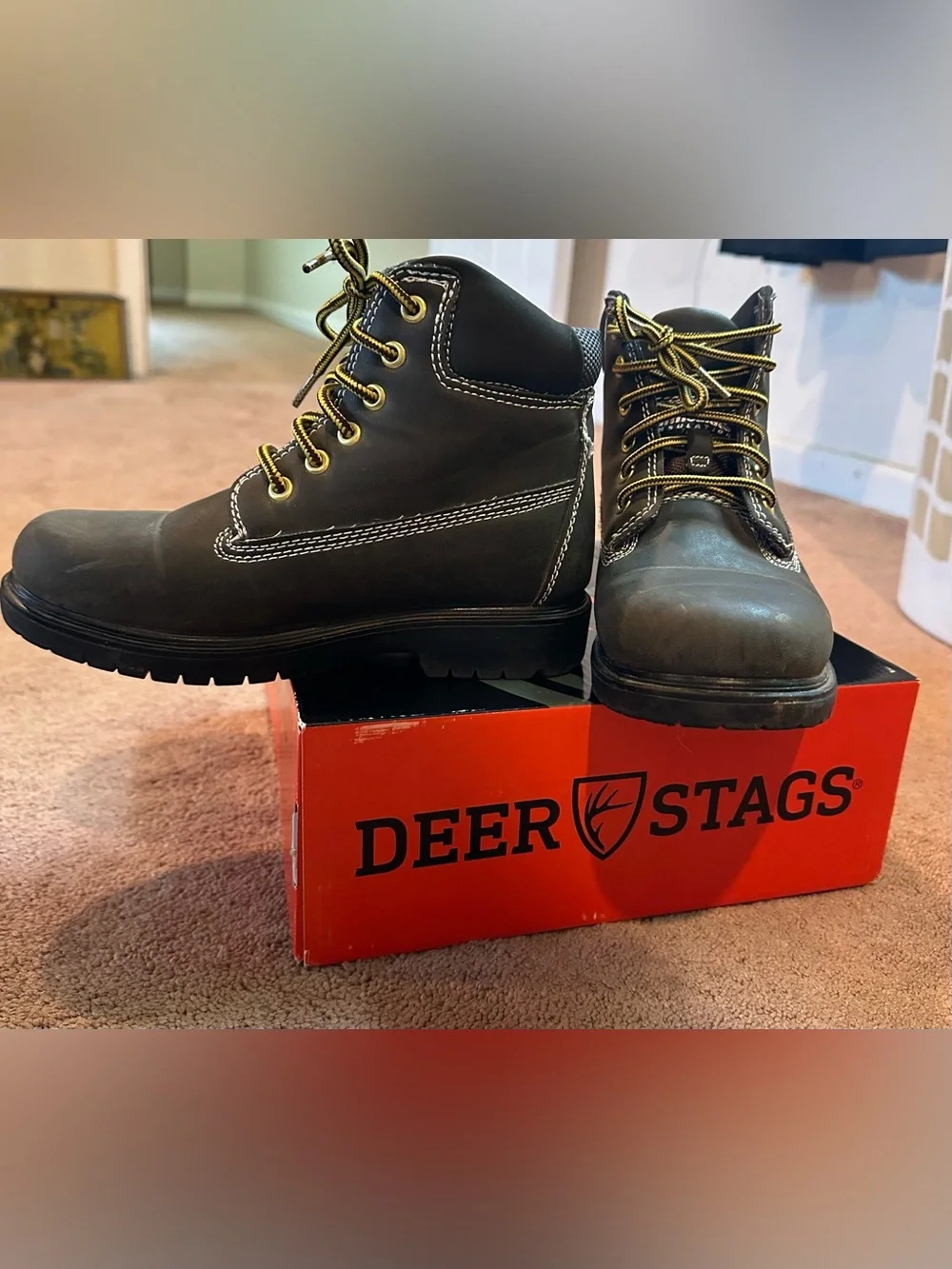 Deer Stag Mak2 Waterproof Faux Leather Kids’ Work Boot